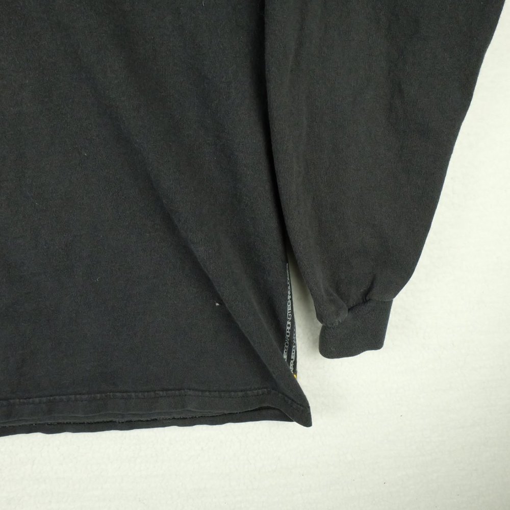 Quiksilver Mens T Shirt Large Vintage Long Sleeve Spell Out Logo Skateboarding - Picture 4 of 10